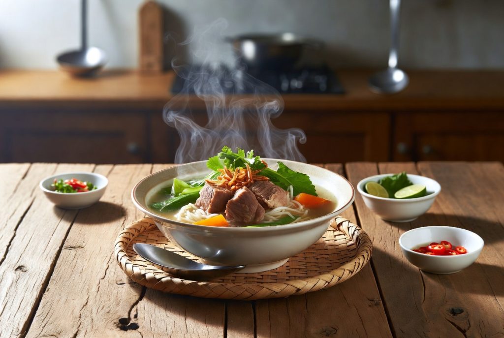 resep sup labi labi terbaik kuah gurih daging empuk kolagen tinggi dengan taburan bawang goreng dan rempah segar